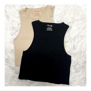 🩶 Bundle of 2 Pink Lily Bra Tanks || Size Large